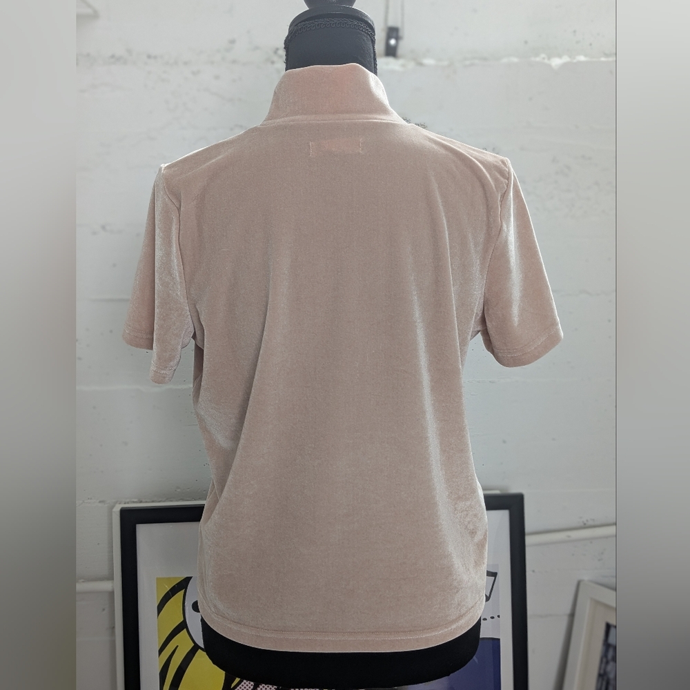 Madewell Velvet Mock Tee - Picture 3 of 7
